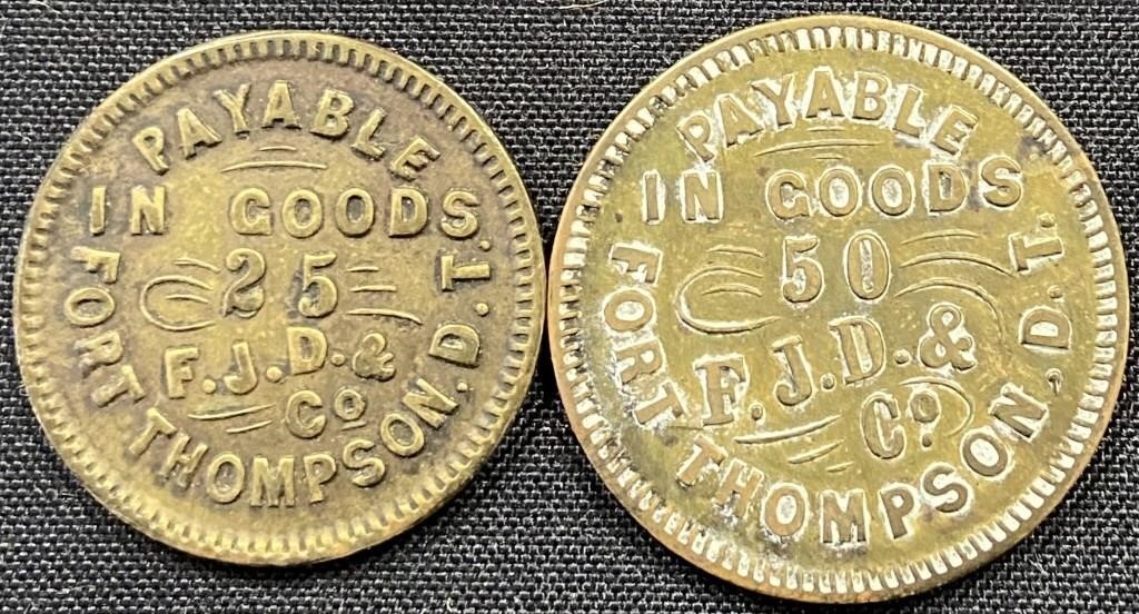 Fort-Thompson-Military-Tokens
